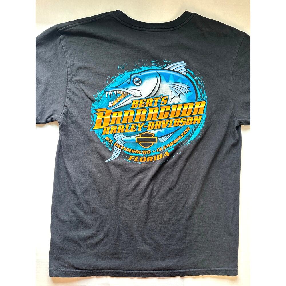 Harley-Davidson Bert's Barracuda St. Petersburg-Clearwater FL Iron Legend Tee - Picture 3 of 9